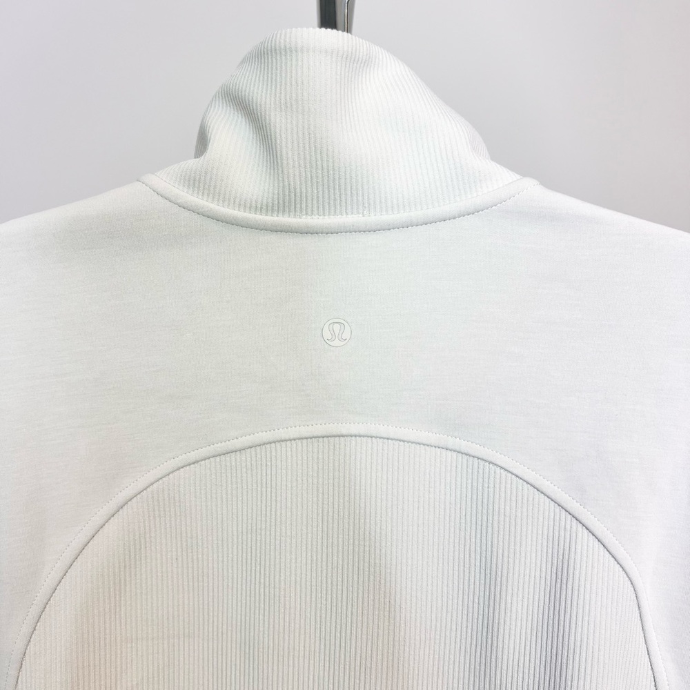 Lululemon Softstreme Half Zip Ribbed Pullover Women’s Size 4 Bone - Picture 7 of 12